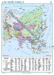 Bản đồ Các nước Châu Á